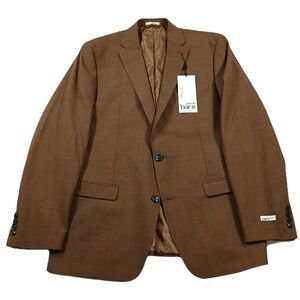 Bar III Slim Fit Sport‎ Coat Mens 44L 44 Brown Wool Blend Blazer $295 NEW